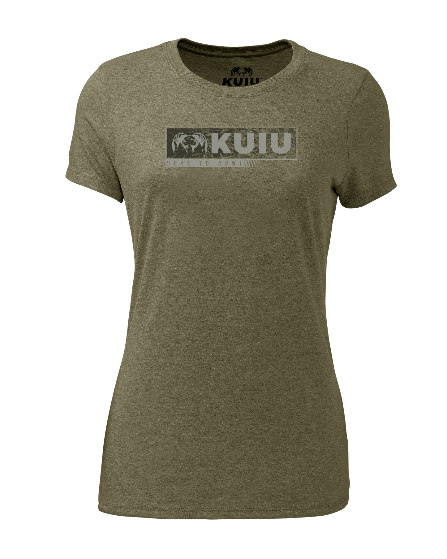 Women's Here to Hunt Gritstone T-Shirt | Military Green