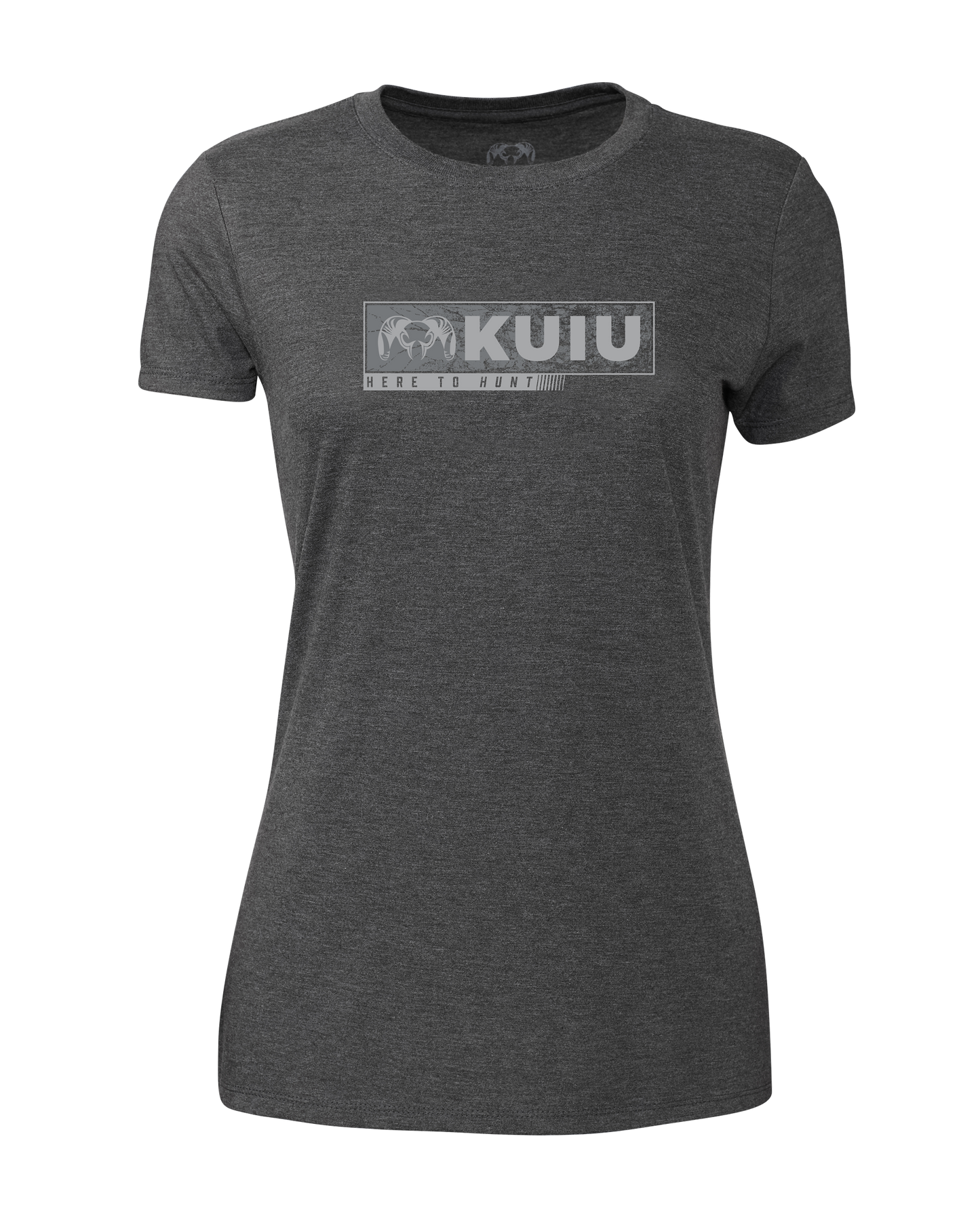 Women's Here to Hunt Gritstone T-Shirt | Charcoal