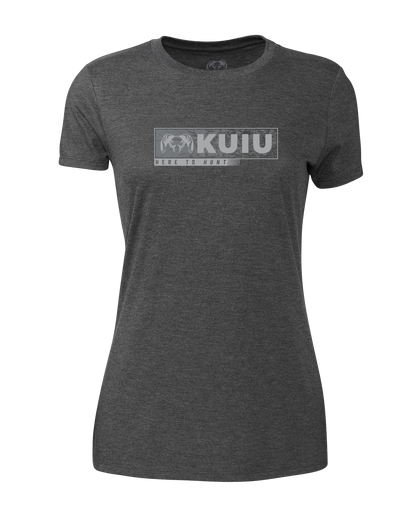 Women's Here to Hunt Gritstone T-Shirt | Charcoal