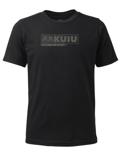 Youth Here to Hunt Gritstone T-Shirt | Black