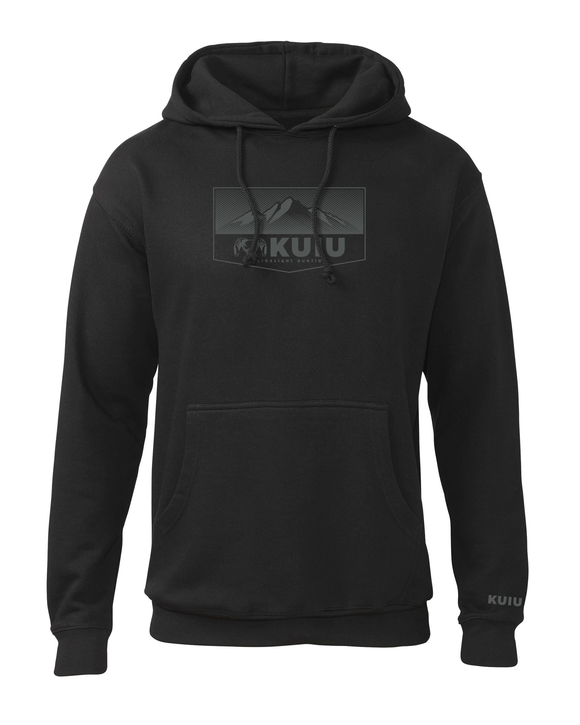 KUIU Ultralight Mountain Logo Hoodie | Black
