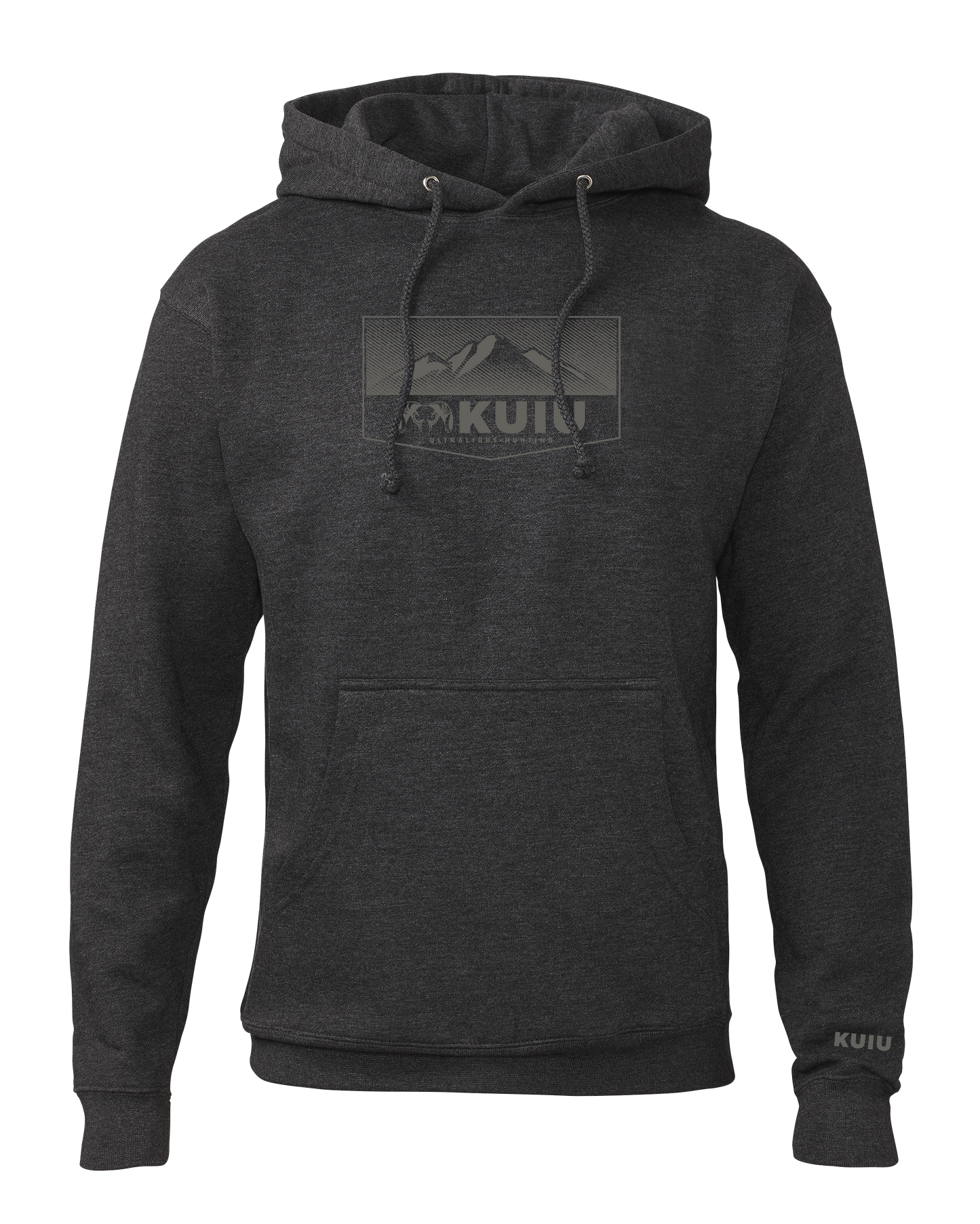 KUIU Ultralight Mountain Logo Hoodie | Charcoal