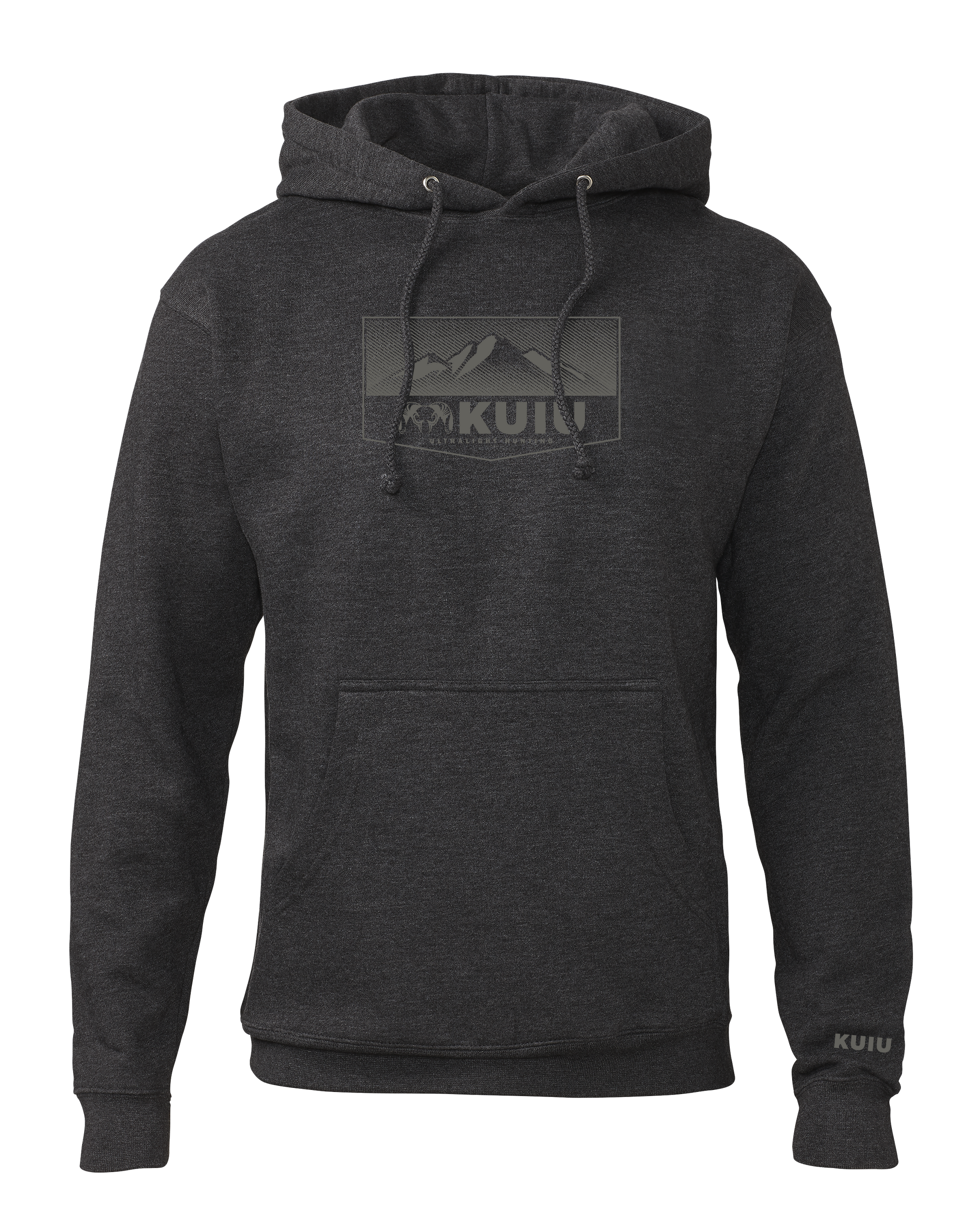 KUIU Ultralight Mountain Logo Hoodie | Charcoal