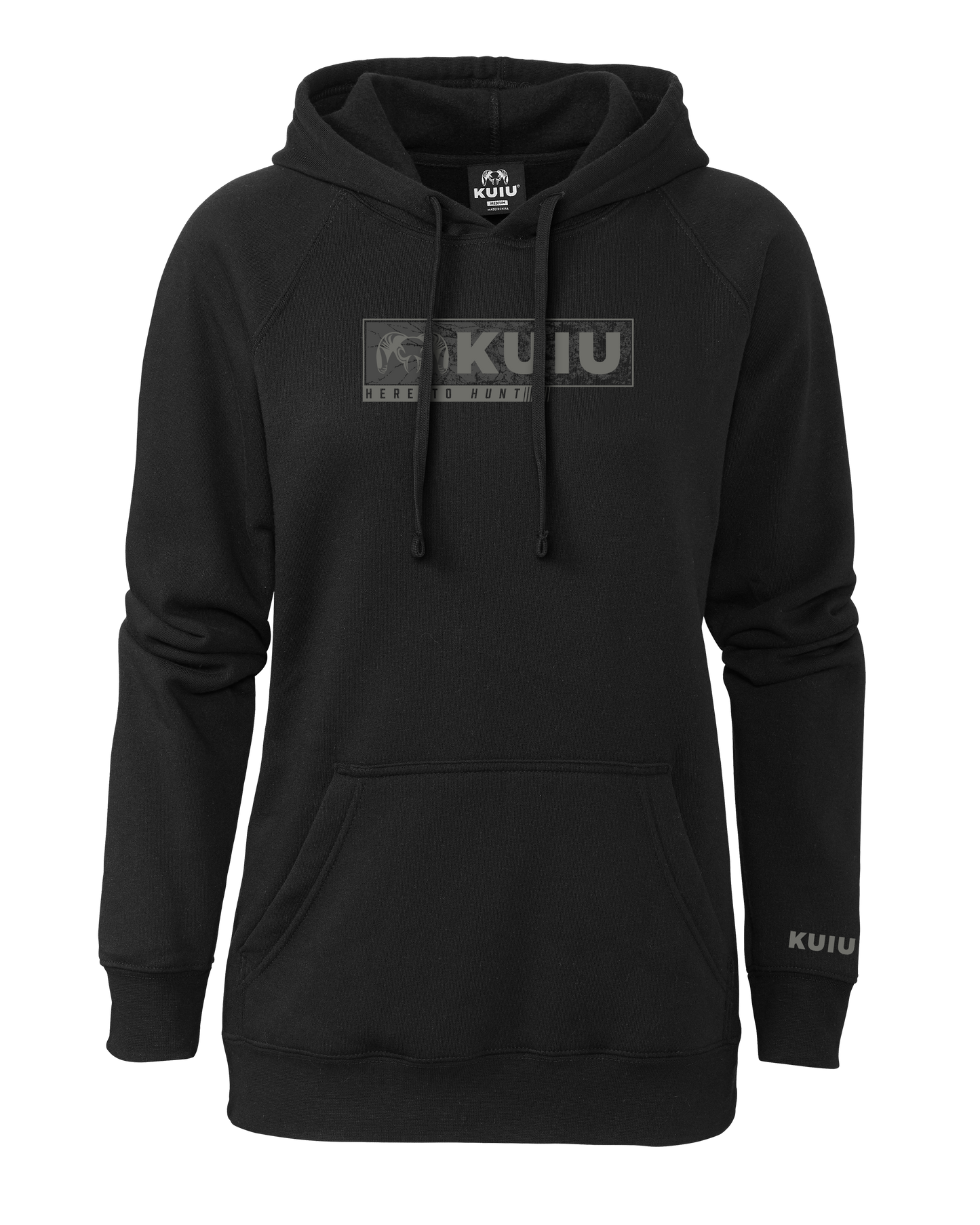 Women's Here to Hunt Gritstone Hoodie | Black