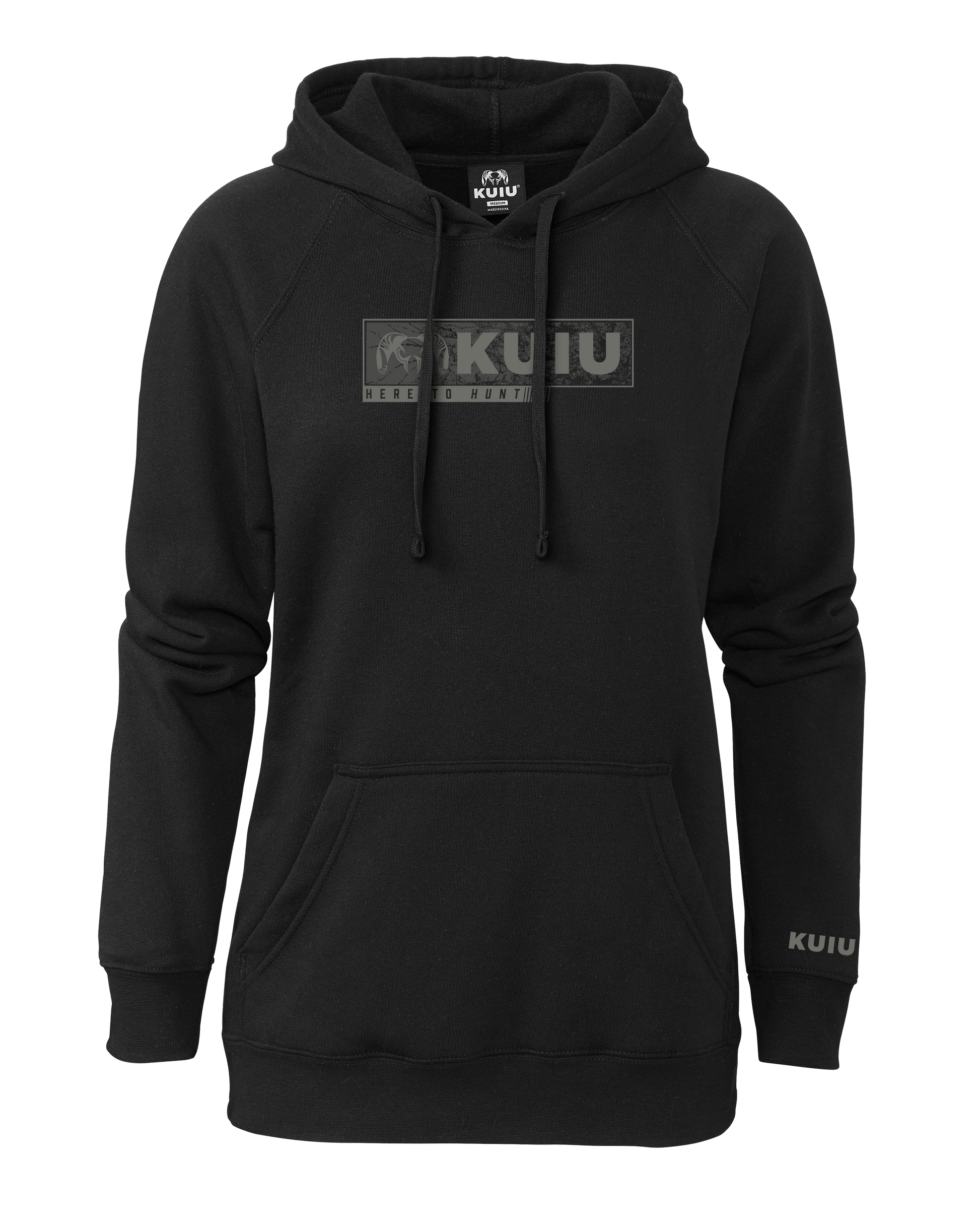 Women's Here to Hunt Gritstone Hoodie | Black
