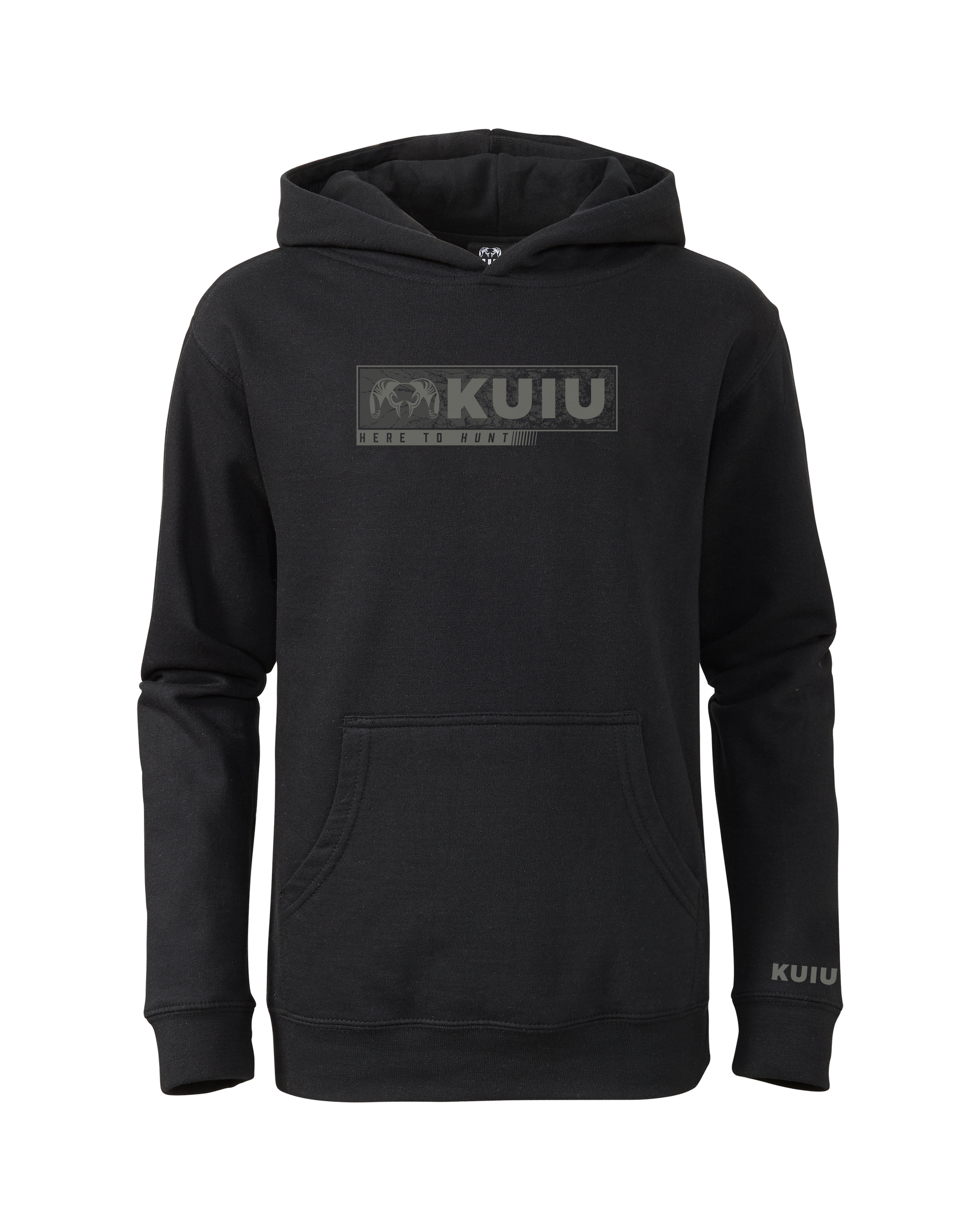 Youth Here to Hunt Gritstone Hoodie | Black