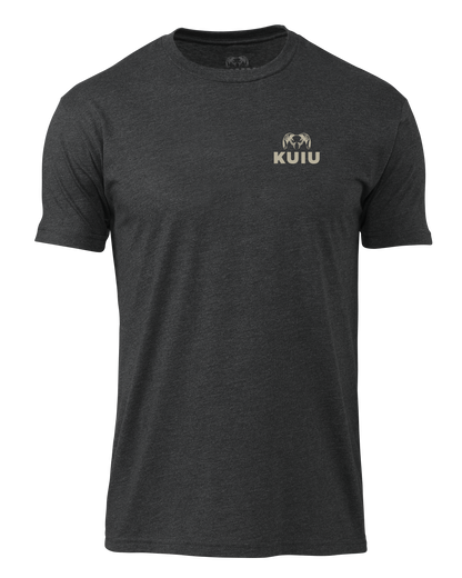 KUIU Retro Flag Fade T-Shirt | Charcoal