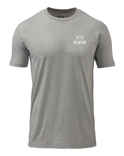 KUIU Retro Flag Fade T-Shirt | Heather Grey