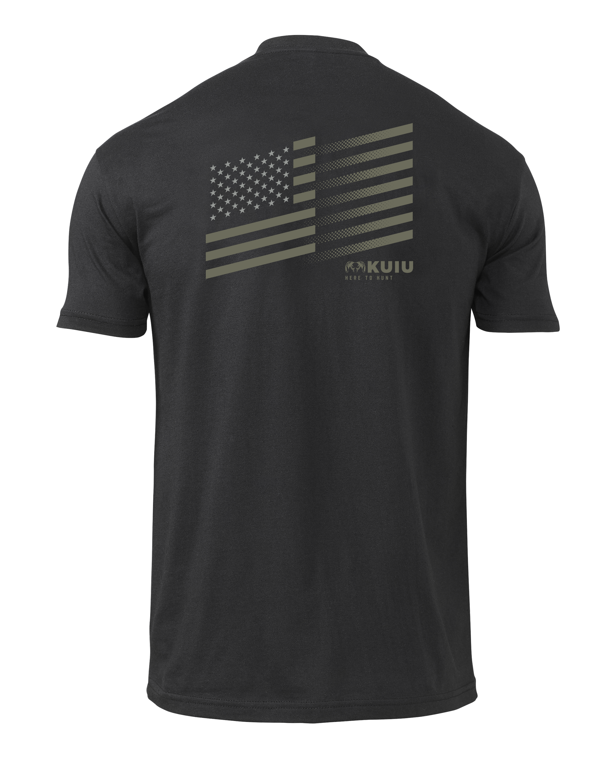 KUIU Solid Flag Fade T-Shirt | Black