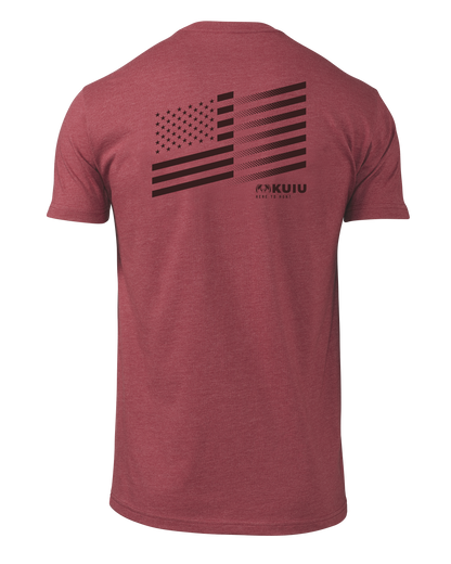 KUIU Solid Flag Fade T-Shirt | Cardinal