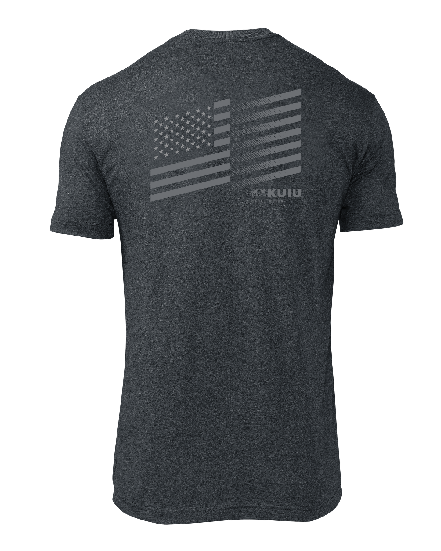 KUIU Solid Flag Fade T-Shirt | Charcoal
