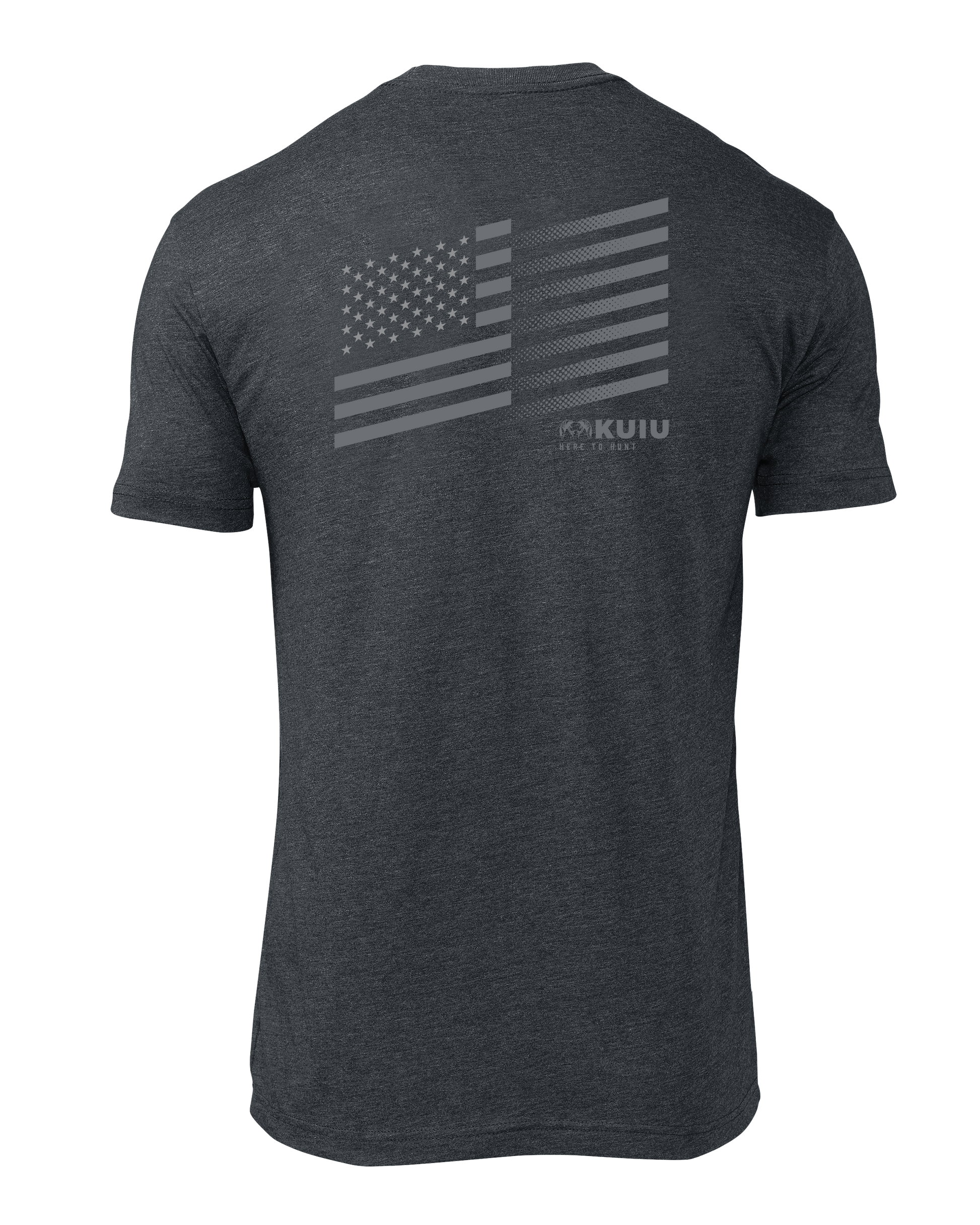 KUIU Solid Flag Fade T-Shirt | Charcoal