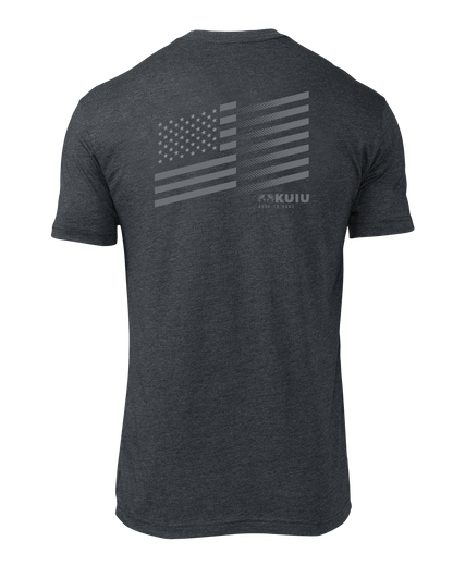 KUIU Solid Flag Fade T-Shirt | Charcoal