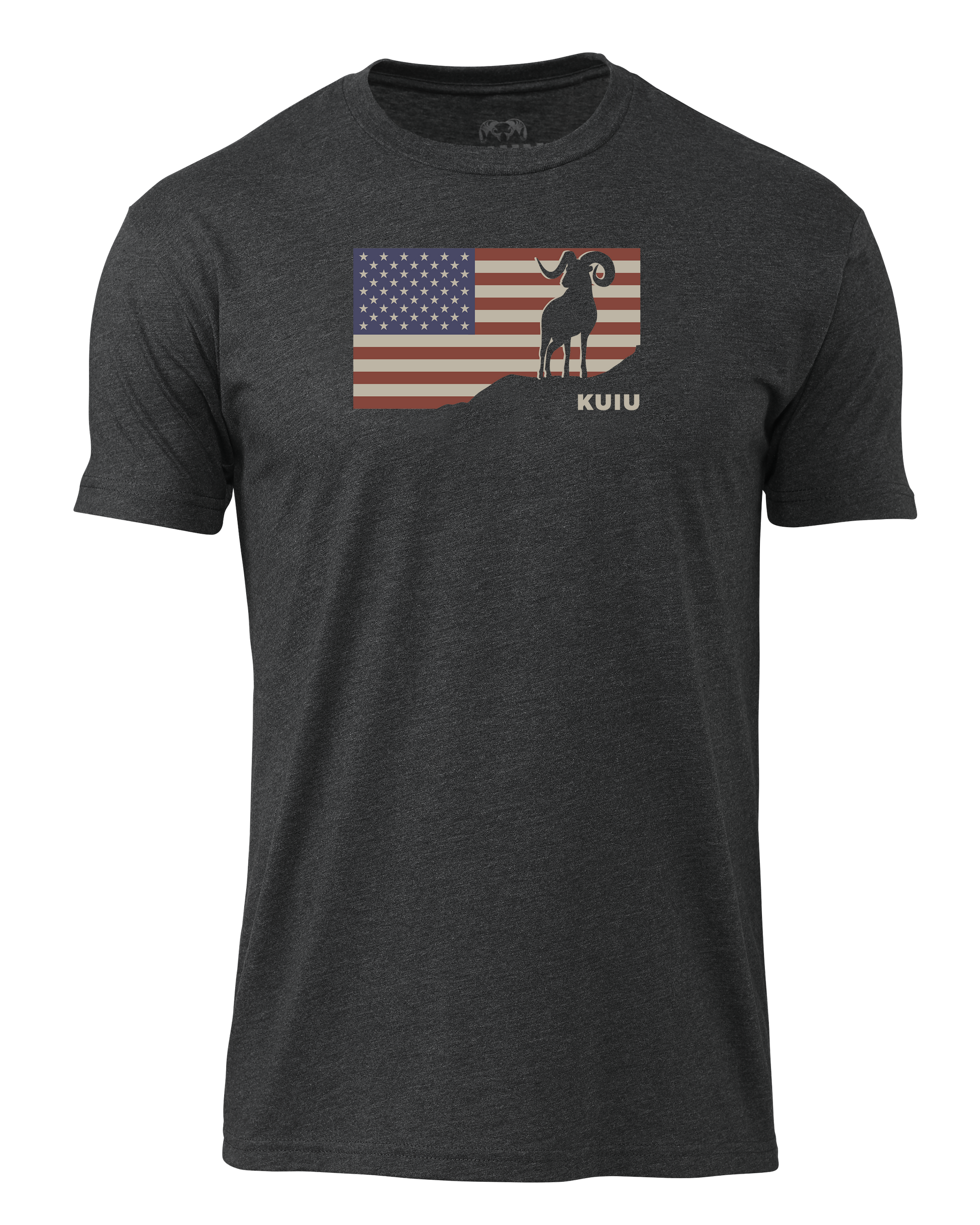 KUIU Ram Flag T-Shirt | Charcoal