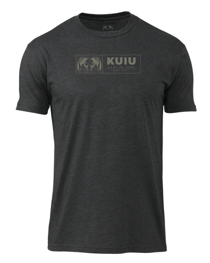 KUIU Topo Block T-Shirt | Charcoal