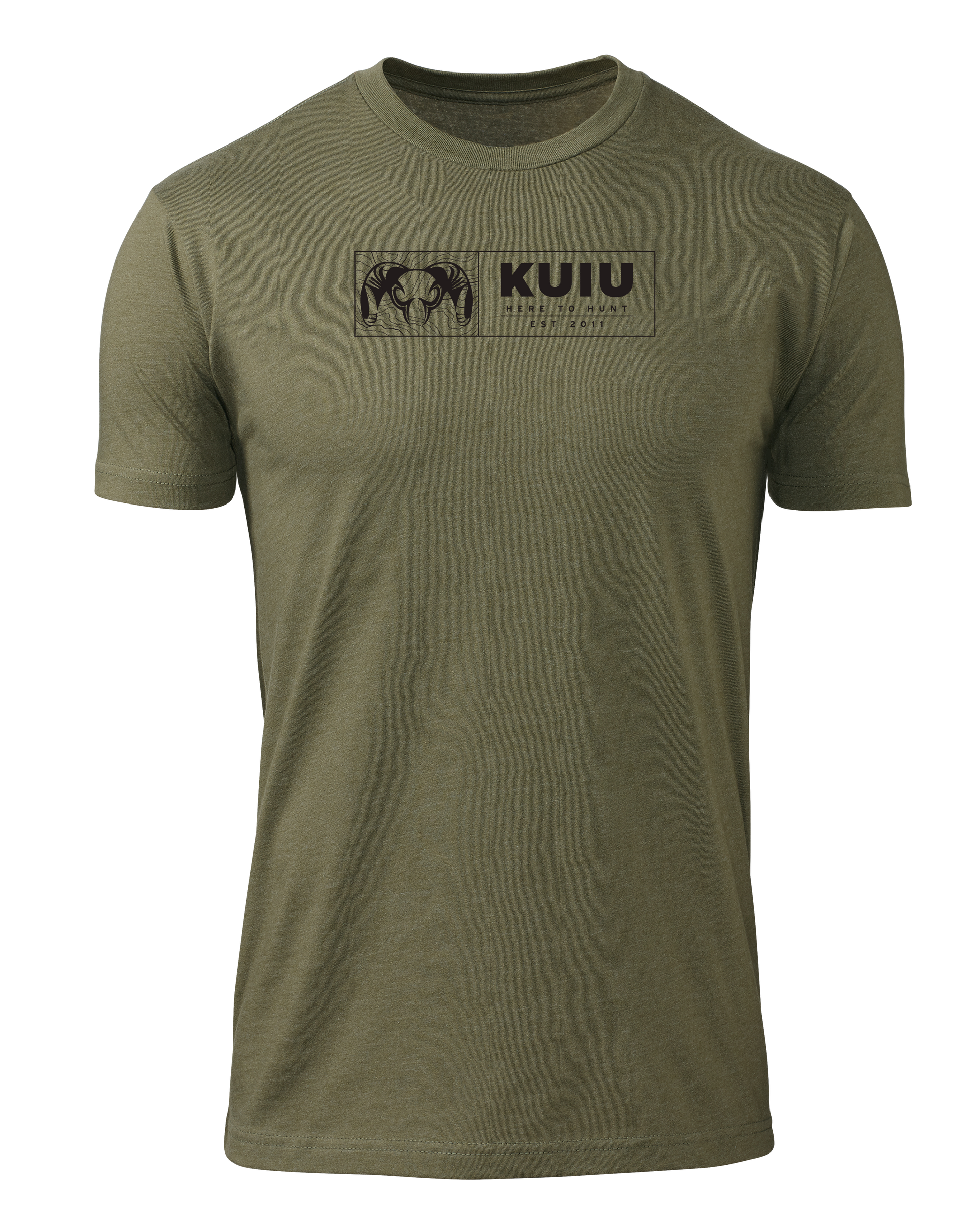 KUIU Topo Block T-Shirt | Military Green
