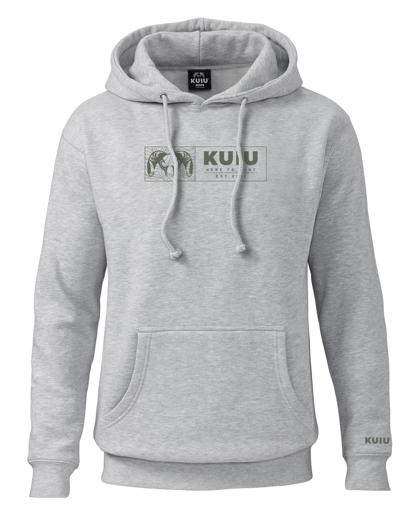 KUIU Topo Block Hoodie | Heather Grey
