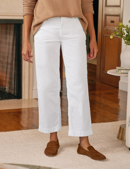 WESTPORT White, Italian Performance Twill