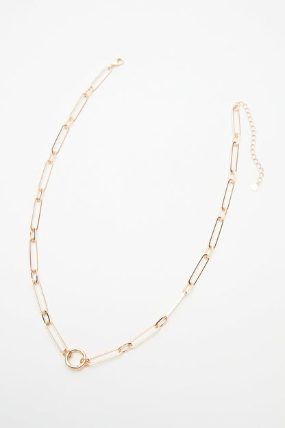 Paperclip Charm Necklace