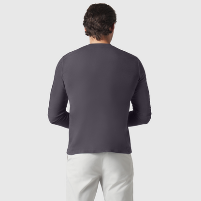 Precision Long Sleeve Tee -- Charcoal Gray