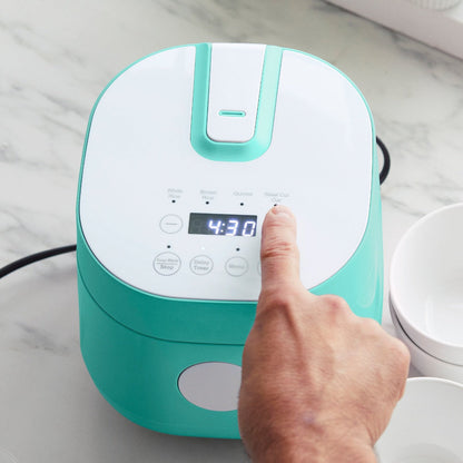 GreenLife 4-Cup Rice & Grains Cooker | Turquoise