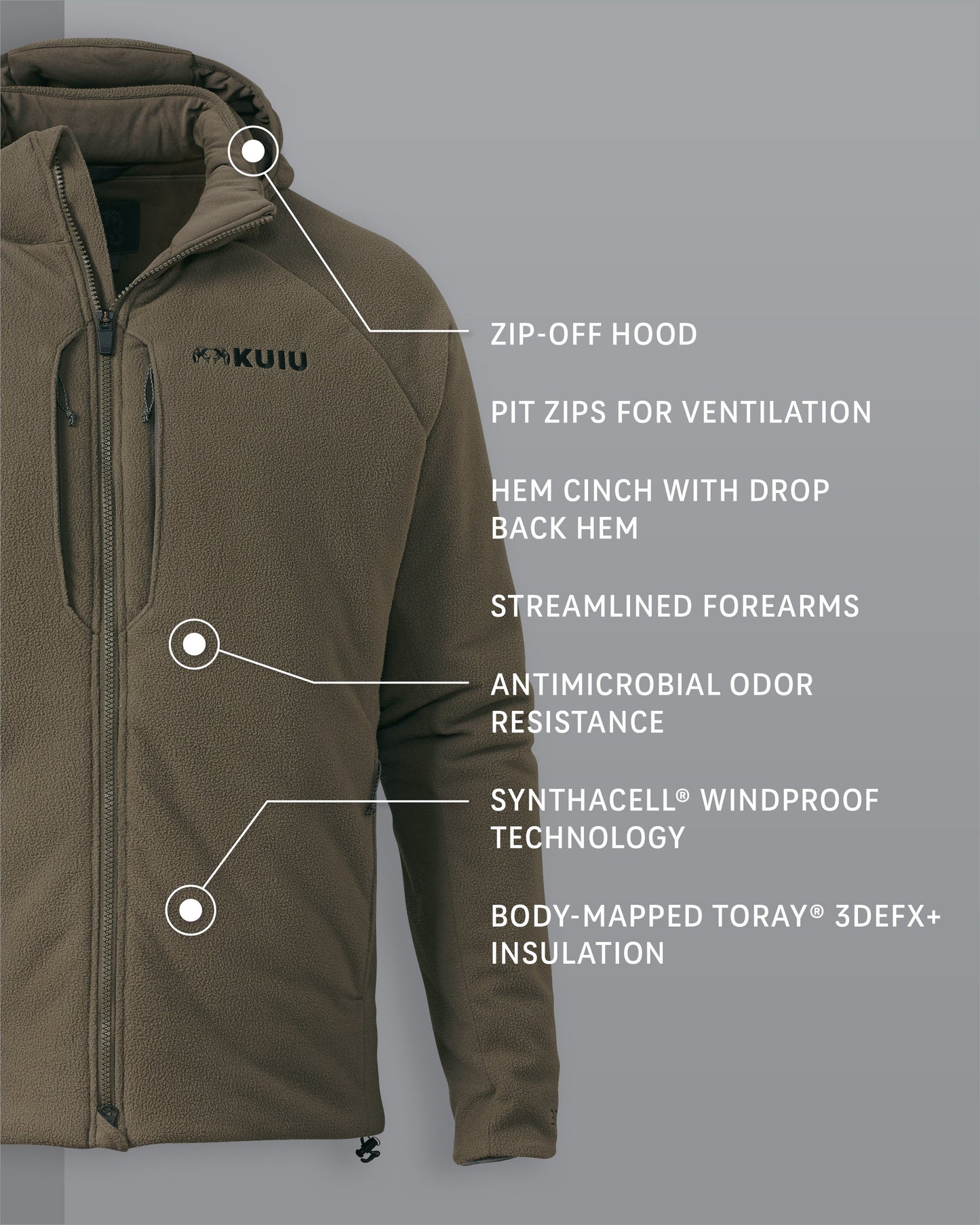 Outlet KUIU Proximity Hooded Insulated Jacket | Ash