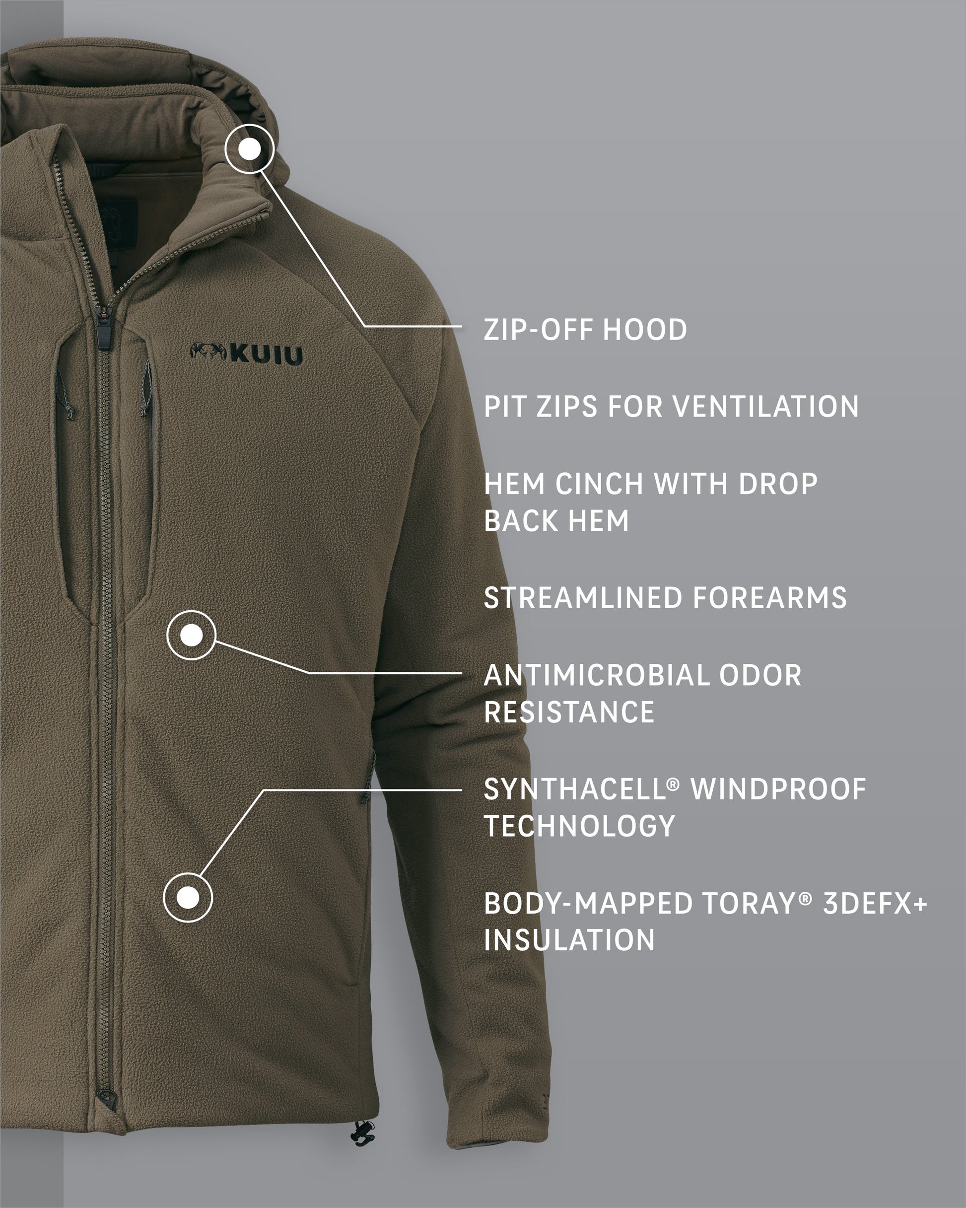 Outlet KUIU Proximity Hooded Insulated Jacket | Ash