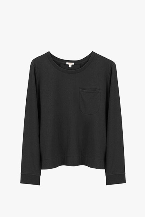 French Terry Pleat-Back Sweatshirt
