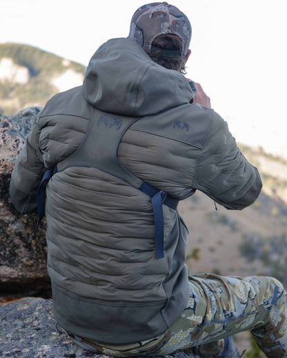 Axis Thermal Hybrid Hooded Jacket | Gunmetal