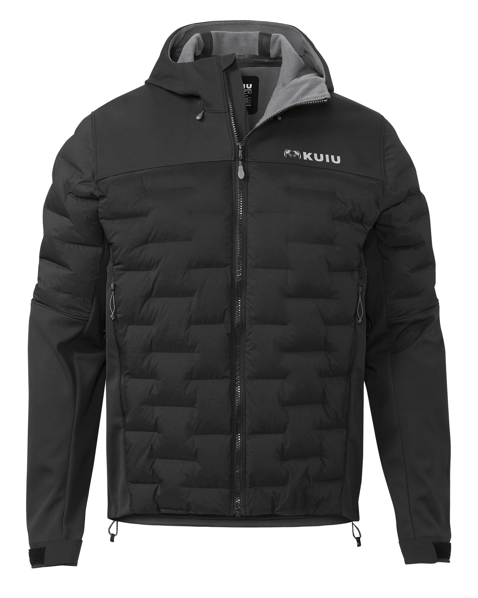 Axis Thermal Hybrid Hooded Jacket | Carbon