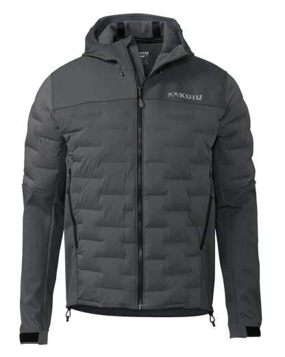 Axis Thermal Hybrid Hooded Jacket | Gunmetal