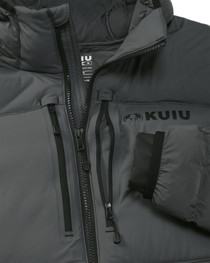 Outlet Flyway Insulated Hooded Jacket | Gunmetal