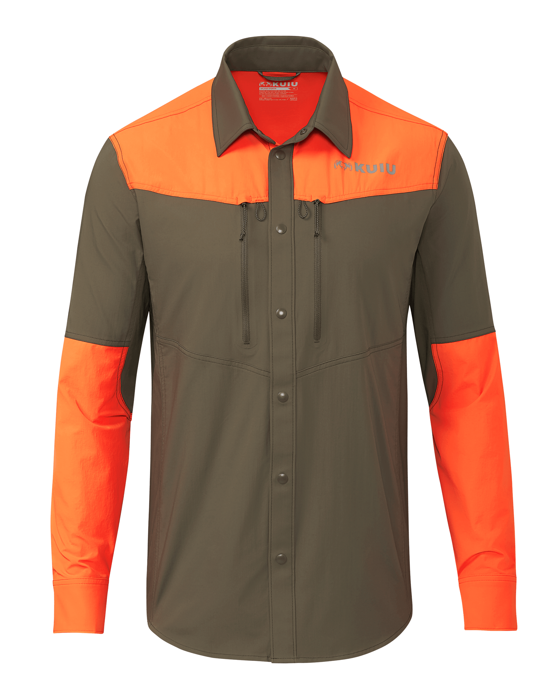 Upland Sporter Shirt | Major Brown/Blaze Orange
