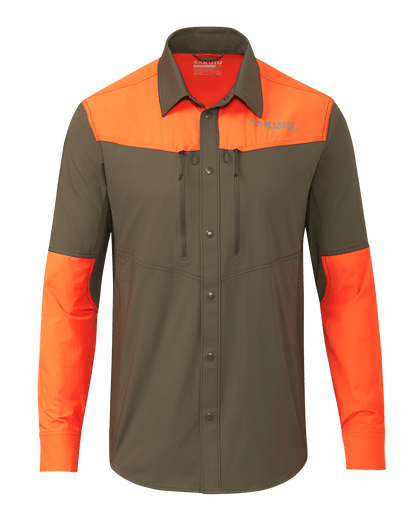 Upland Sporter Shirt | Major Brown/Blaze Orange