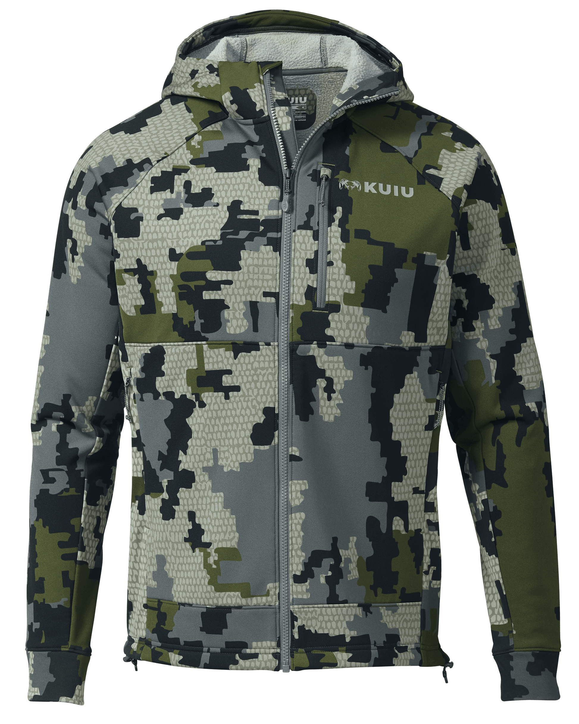 StrongFleece 275 Full Zip Hoodie | Verde