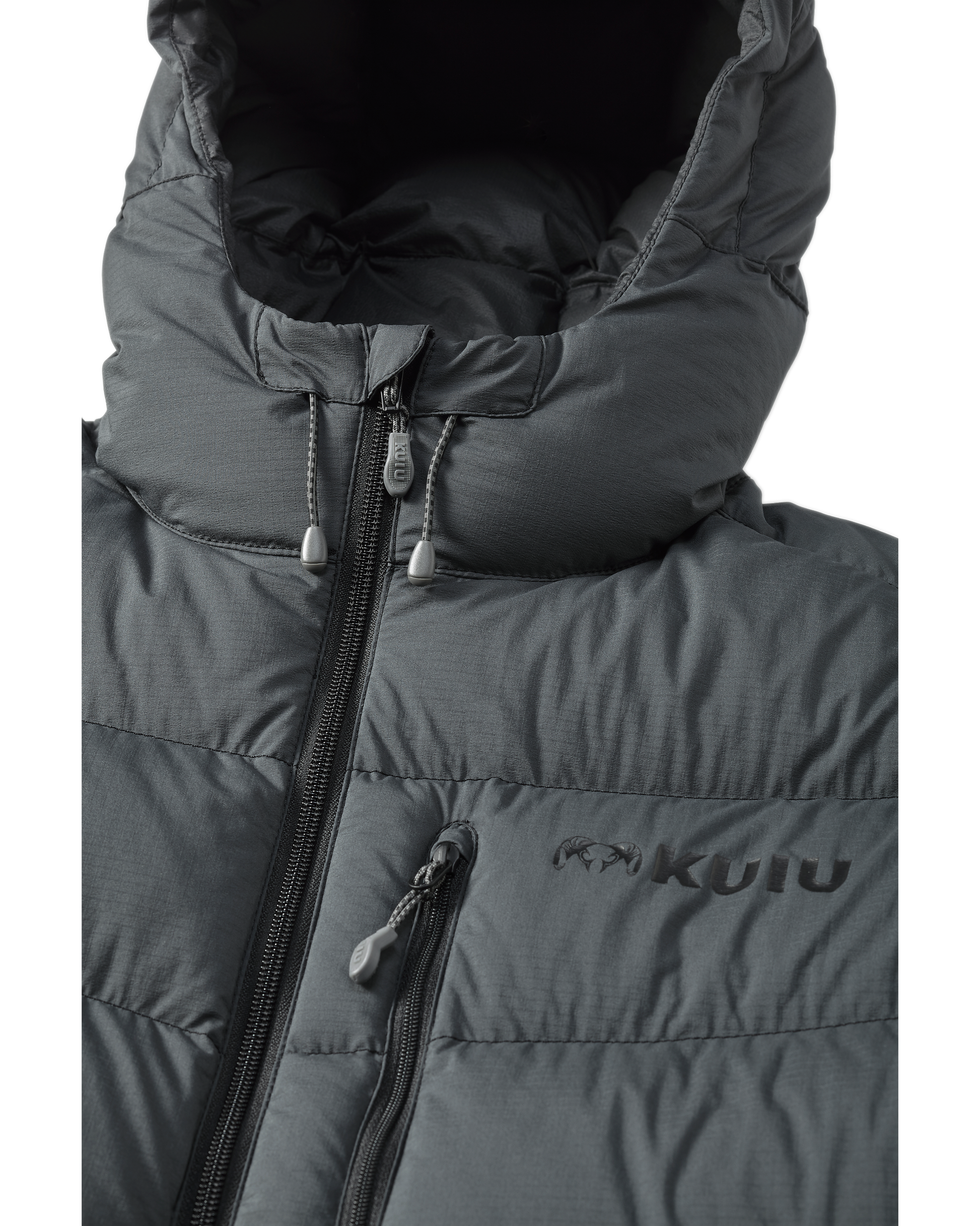 Super Down PRO Hooded Jacket | Gunmetal