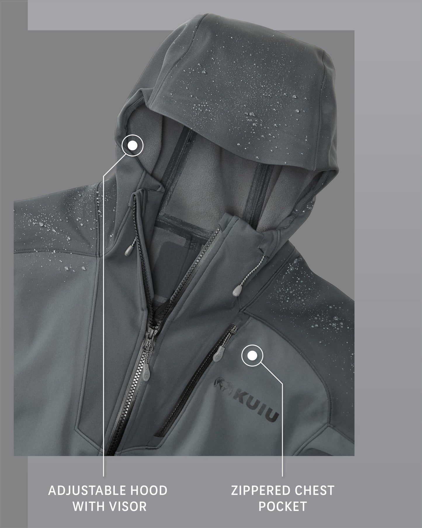 Axis Hybrid Hooded Jacket | Carbon