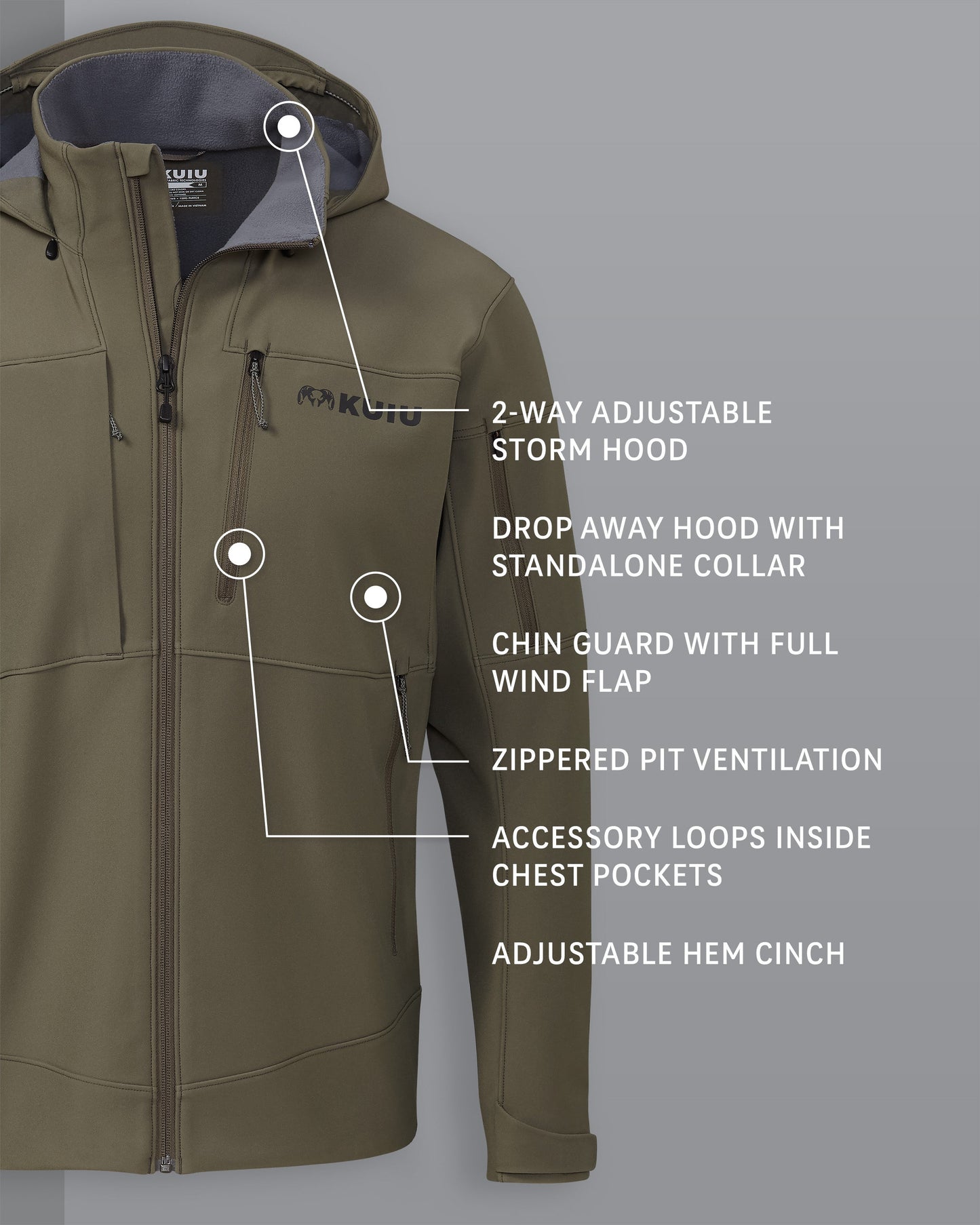 Guide PRO Hooded Jacket | Ash