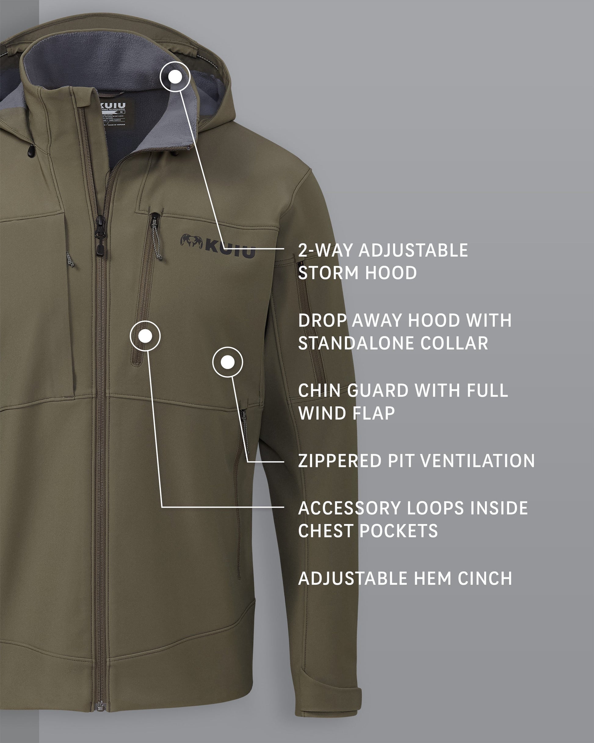 Guide PRO Hooded Jacket | Ash