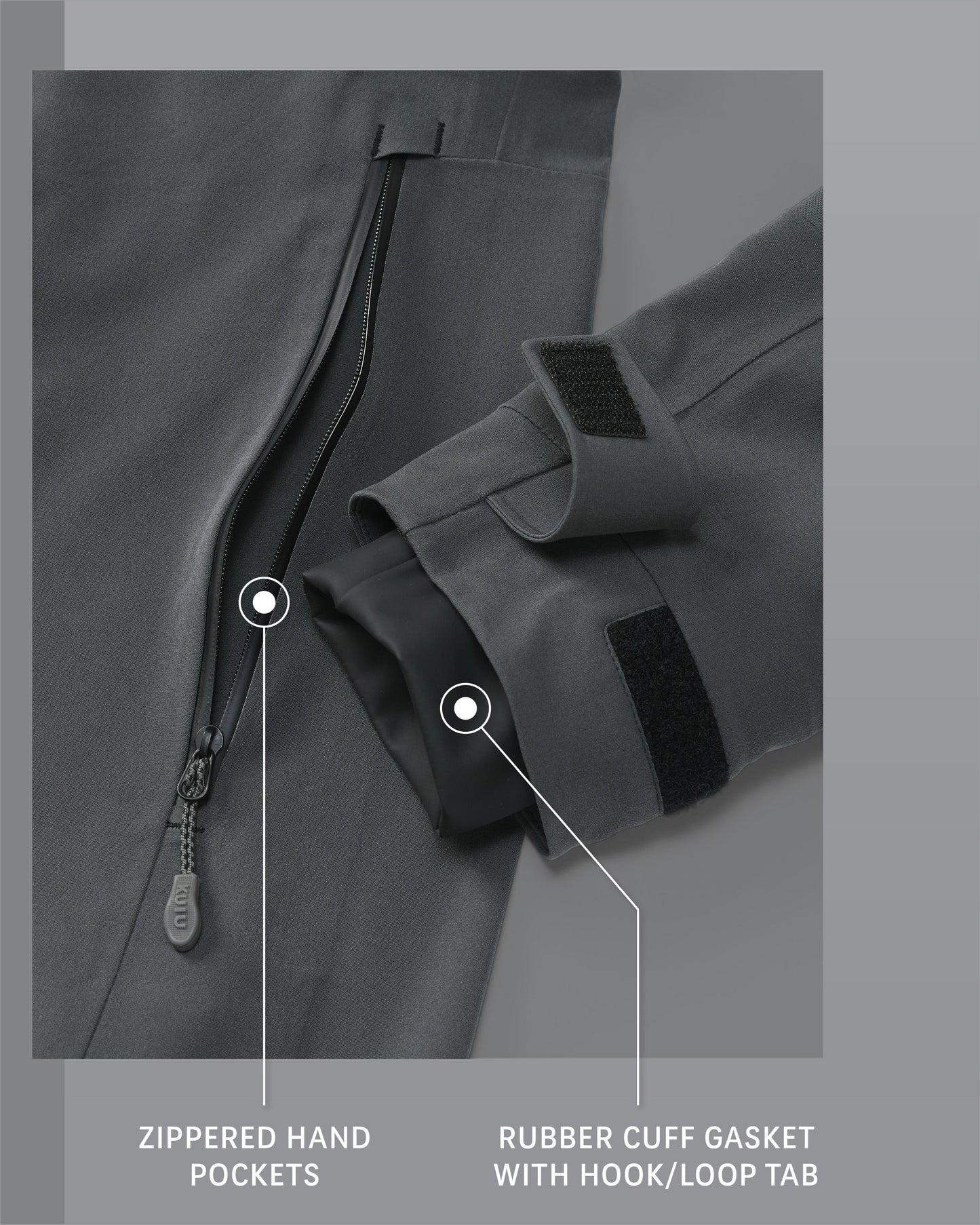 Yukon TR Rain Jacket | Gunmetal