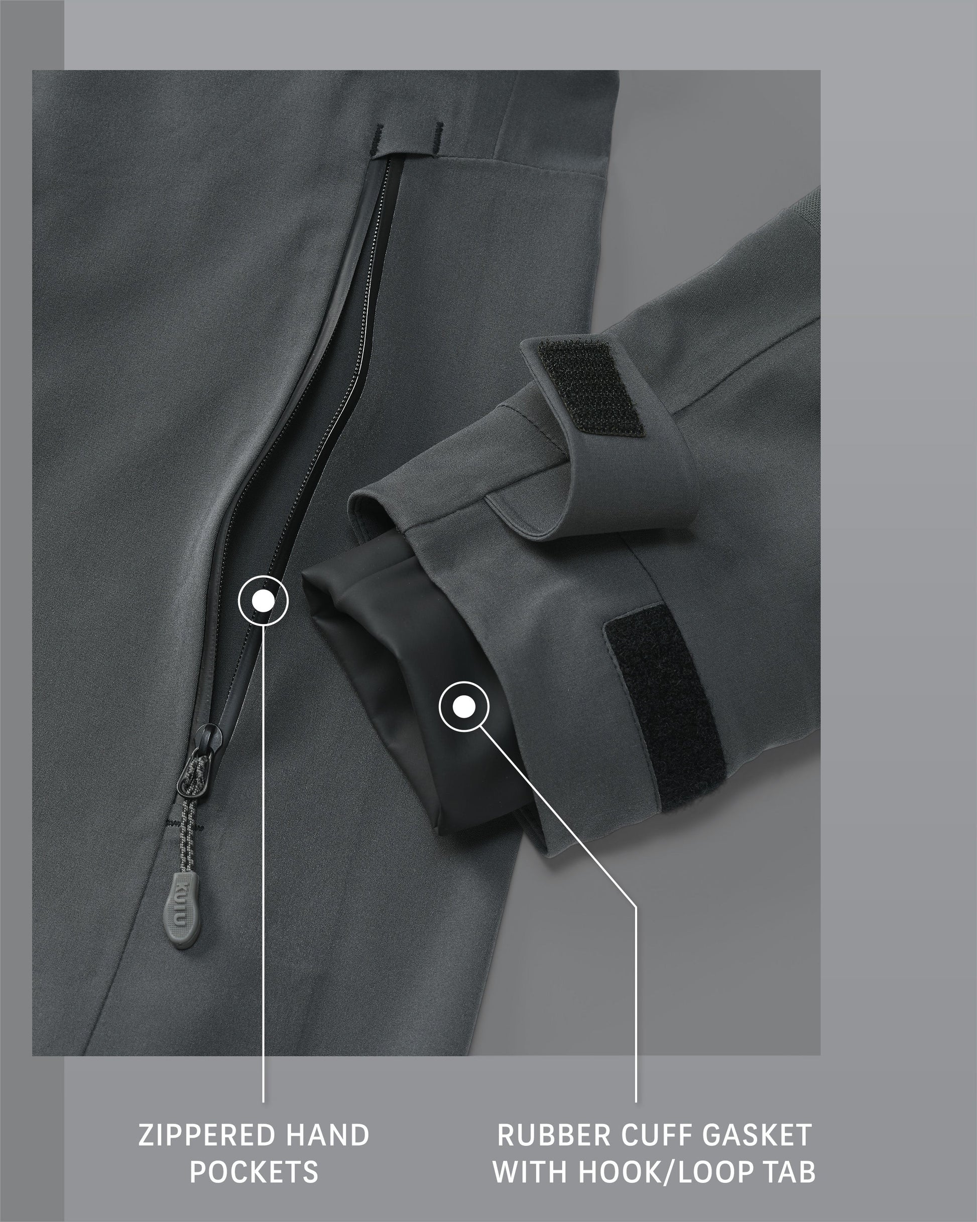Yukon TR Rain Jacket | Gunmetal