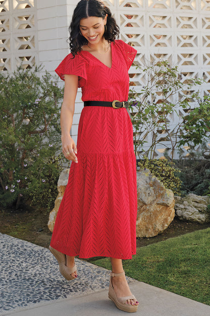 Daisy Eyelet Dress