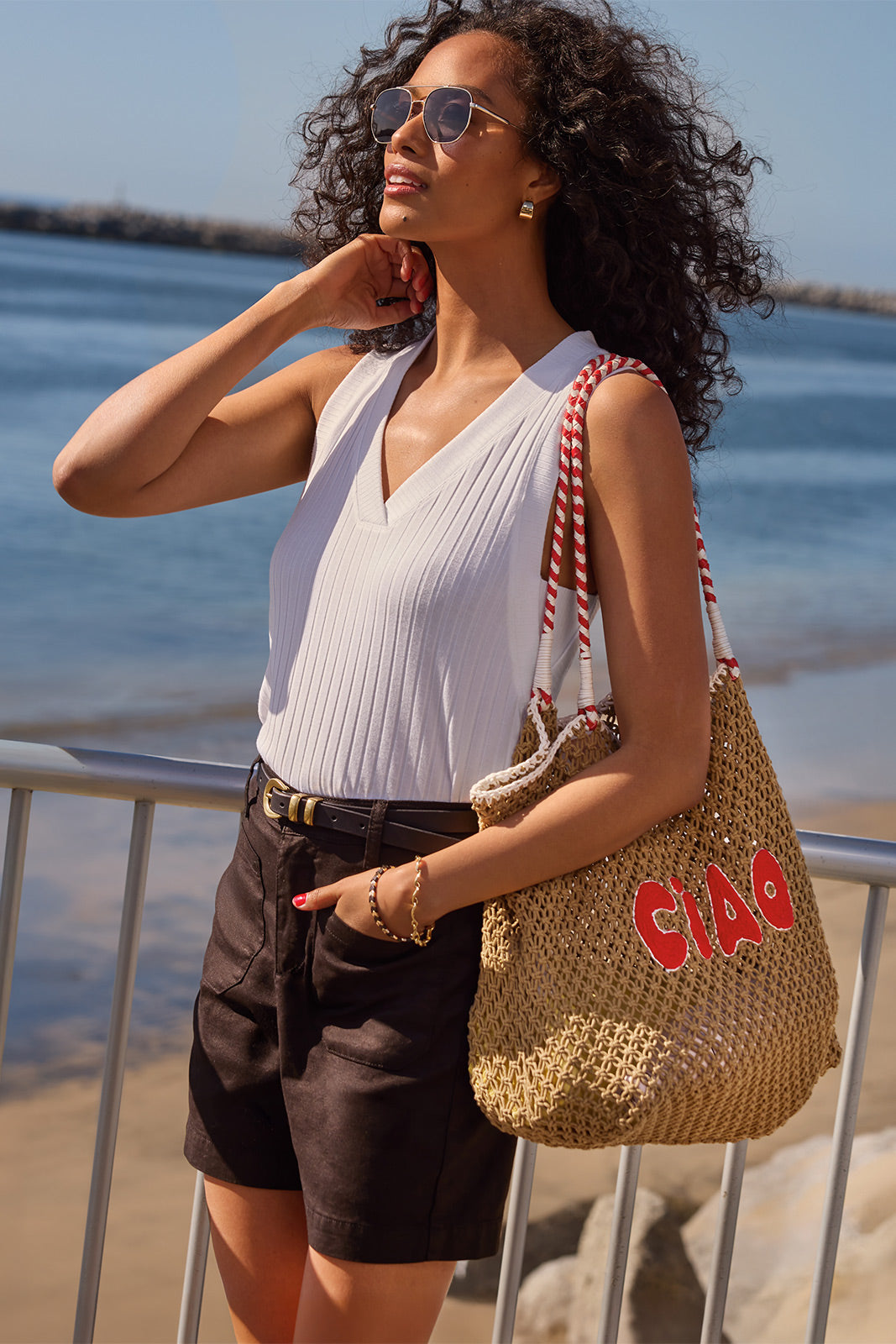 Sarina V Neck Tank