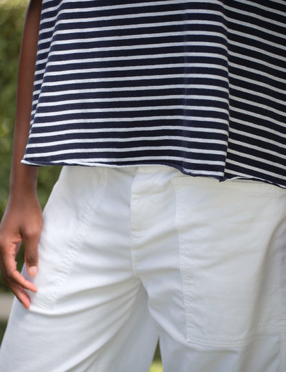 BRAY White, Italian Peached Twill