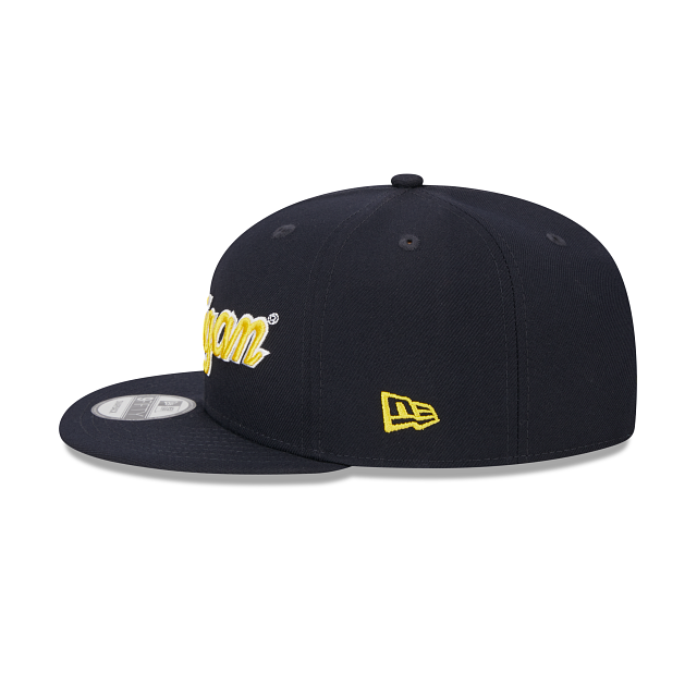 Michigan Wolverines Script Blue 9FIFTY Snapback Hat