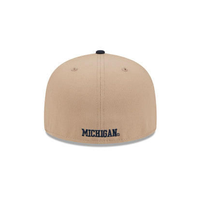Michigan Wolverines Camel 59FIFTY Fitted Hat
