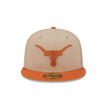 Texas Longhorns Camel 59FIFTY Fitted Hat