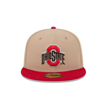 Ohio State Buckeyes Camel 59FIFTY Fitted Hat
