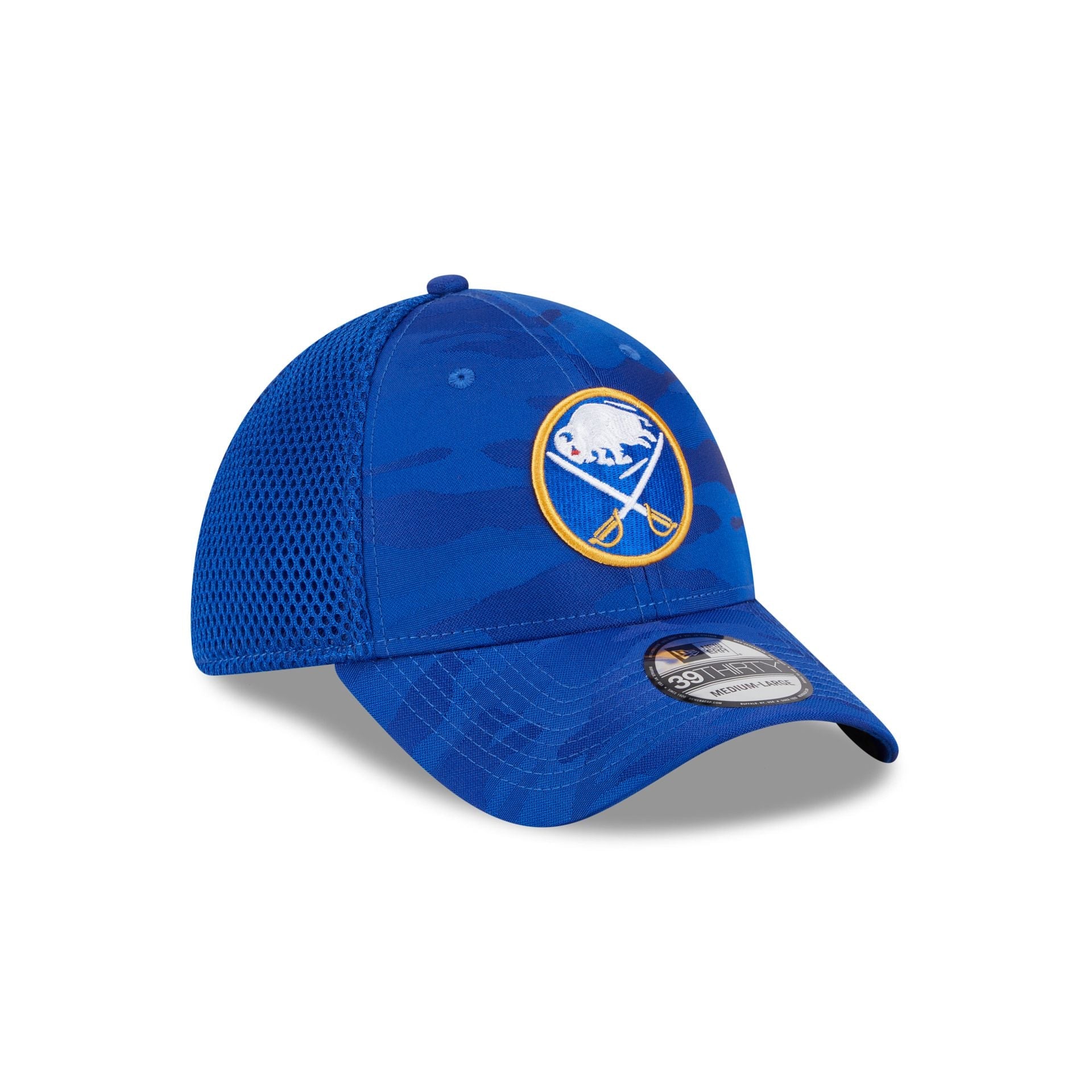 Buffalo Sabres Blue Camo 39THIRTY Stretch Fit Hat