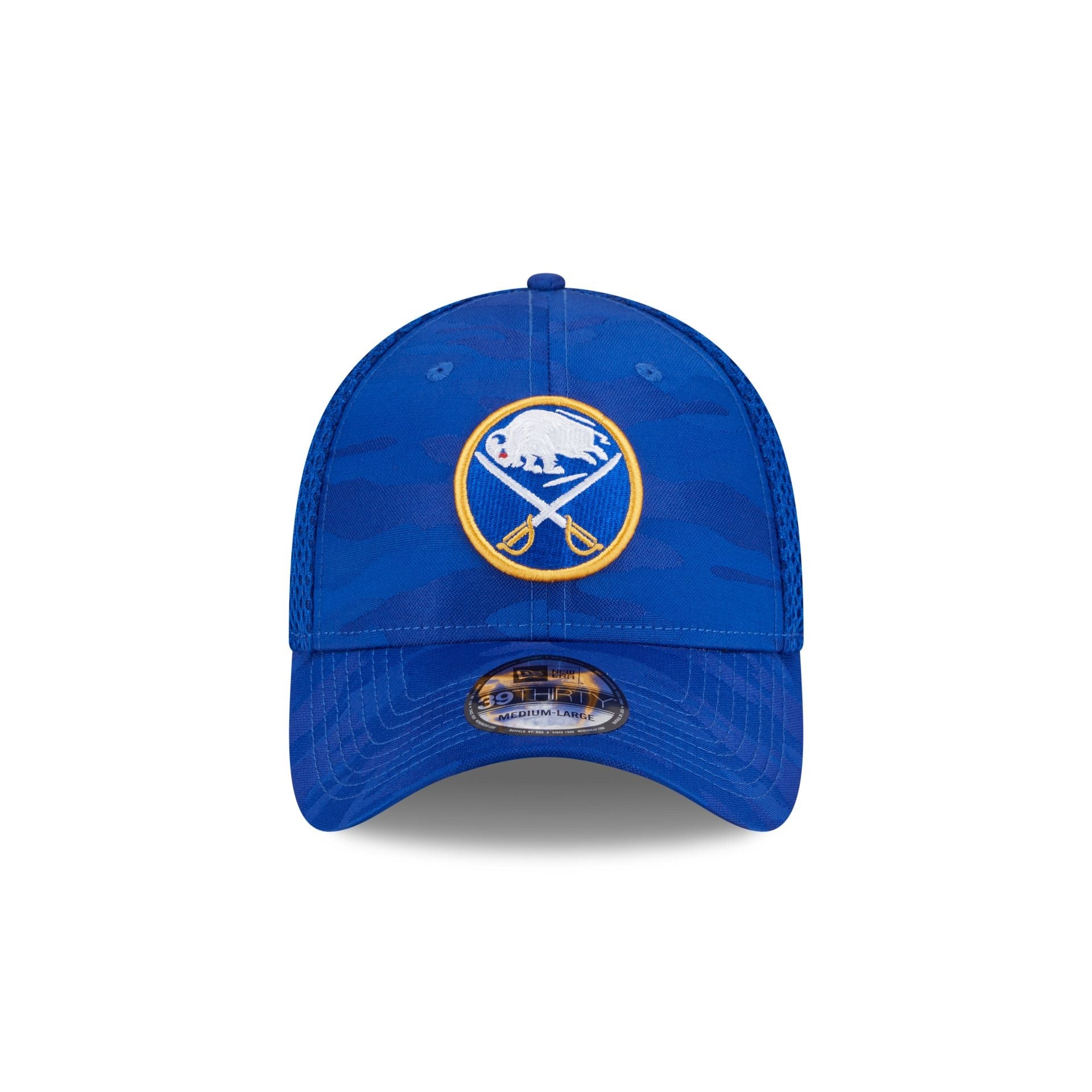 Buffalo Sabres Blue Camo 39THIRTY Stretch Fit Hat